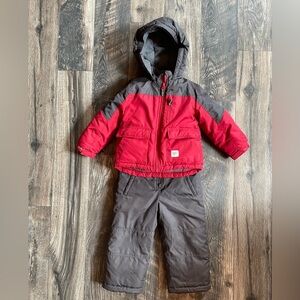 OshKosh B'gosh Gray and Red Snowsuit